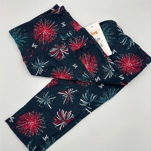 Lug capri leggings small fireworks navy